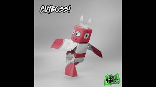 Netroids Roboboss S2 Fan Art megaman 3dpapercraft 8bit [upl. by Ahsienroc]