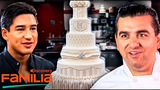 ¡Un pastel de bodas para Mario López con entrega especial en México  Cake Boss  Discovery Familia [upl. by Hasen]