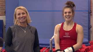 Get a behind the scenes look at Utah womens gymnastics with the Pac12 All Access crew [upl. by Dyanne]