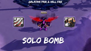 l Albion Online ZVZ l Galatine Pair and Hellfire Hands  SoloBomb [upl. by Llenrup]