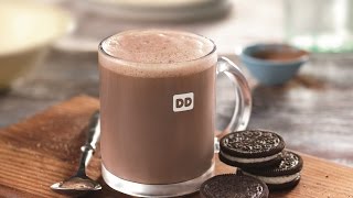 Dunkin Donuts Oreo Hot Chocolate Review [upl. by Nnyleve]