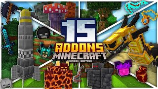 😱Los 15 MEJORES ADDONSMODS SURVIVAL para MINECRAFT PE 120 a 12051 [upl. by Rehtaeh]