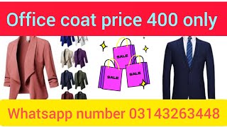 office coat preloved price 400 only mobile 03143263448 small business idea in Pakistan vlogs 2024 [upl. by Atiuqcir398]