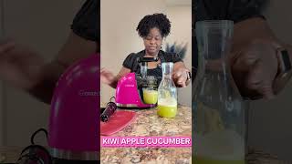 AMZCHEF COLD PRESS JUICER  KIWI APPLE CUCUMBER JUICE weightlossjourney juicerecipe [upl. by Elaine]