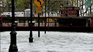 Hurricane Sandy the Frankenstorm floods ManhattanBrooklyn tunnel in New York [upl. by Jalbert343]