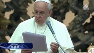 Lintervento di Papa Francesco allincontro sulla quotEvangelii Gaudiumquot [upl. by Arnon]