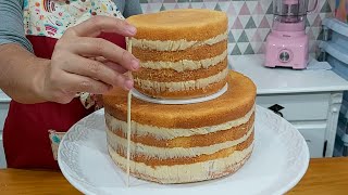 BOLO DE 2 ANDARES QUE TODO INICIANTE CONSEGUE FAZER PARIS CAKE DESIGNER [upl. by Dobrinsky]