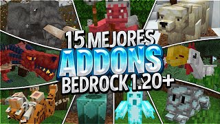 😯Top 15 MEJORES ADDONS SURVIVAL para MINECRAFT 120  12051 BedrockPE ADDONS MINECRAFT PE 120 [upl. by Jethro826]