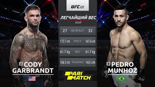 Cody Garbrandt vs Pedro Munhoz HD Highlights [upl. by Atipul]