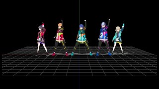 MMD Cinema mirrored dance practice ver  Vivid BAD SQUAD [upl. by Anahsahs234]