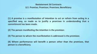 12 Contracts Promissory Estoppel [upl. by Dranal]