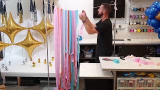 Balloon Tutorial 17  Crepe Paper Fringing [upl. by Alihs]