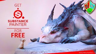 How to Get SUBSTANCE PAINTER for FREE [upl. by Neyuh708]