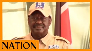 Raila declares official start of countrywide mass action from today [upl. by Aicatan603]