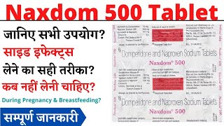 Naxdom  500 Tablet Uses Hindi सिर दर्द माइग्रेन के दर्द में उपयोगी medicinehubrock [upl. by Uahc]