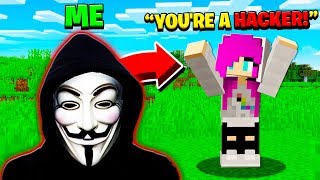 I Pretended To Be A HACKER in Minecraft [upl. by Podvin115]