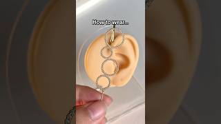 How to wear our helix hook earring jewellery earrings accessories fyp [upl. by Server]