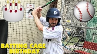 BASEBALL BATTING CAGE BIRTHDAY [upl. by Mcmaster]