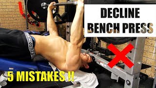 DECLINE BENCH PRESS लोअर चेस्ट का साइज़ बढ़ाएं STOP MISTAKES NOW [upl. by Anahsirk]