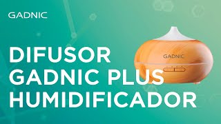 Difusor Gadnic Plus Humidificador Ultrasónico 300ml 20hs 7 Colores [upl. by Eittel]