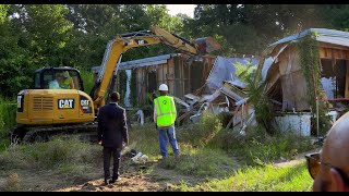 Demolition at blighted trailer park in Columbus Georgia kicks off citys 1M blight initiative [upl. by Victor811]