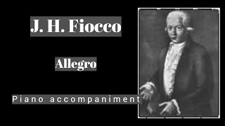 Fiocco  Allegro  Piano Accompaniment [upl. by Dej]