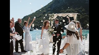 ROMANTIC BEACH WEDDING IN SKOPELOS GREECE [upl. by Ahsekel]