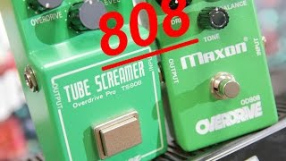 LEGENDARY GREEN BOXES Ibanez TS808 vs Maxon OD808 Comparison [upl. by Ynot]