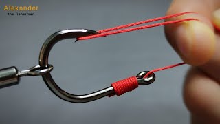 Tie your fishing hooks with this perfect knotbest knot ever [upl. by Alcot]