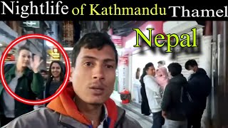 Kathmandu Nightlife Thamel Night View 2024 meervlogs thamel kathmandu [upl. by Putnam]