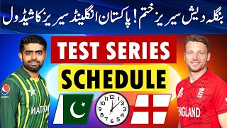 Pakistan vs England Test Series Schedule  Pakistan vs England Schedule 2024 [upl. by Euqinwahs195]