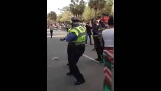 Cops Doing the Wobble Dance at Mardi Gras Parade in New Orleans [upl. by Adnawed]