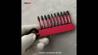 impact carabiner bit set screwmanufacture screwdriver tools screwfactory manufacturing [upl. by Alyag484]