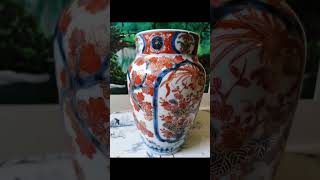 IMari 1850 Japanese porcelain vase with pure Gold [upl. by Gnanmas]