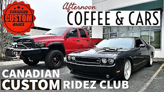 Canadian Custom Ridez Club Afternoon Coffee amp Cars  Langley BC 021024 [upl. by Einnus]