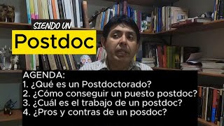 Siendo un Postdoc [upl. by Redyr654]