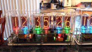 IN18 nixie clock RGB leds [upl. by Ardelia]