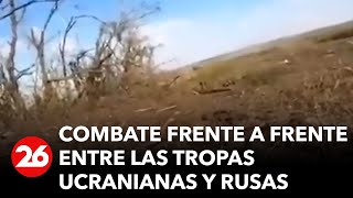 GUERRA RUSIAUCRANIA  Así es un combate frente a frente entre las tropas ucranianas y rusas [upl. by Ahnavas]