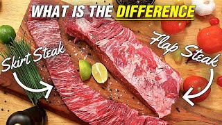 Skirt Steak vs Flap Steak  What Are the Differences Steaks Review [upl. by Eynenihc]