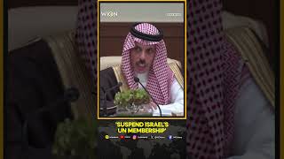 Arab League Secretary Says UN Member States May Soon Vote To Freeze Israel’s Membership [upl. by Haidebez]