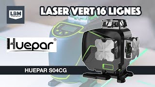 Toujours de niveau avec le Laser vert Huepar S04CG 16 lignes  LBM [upl. by Schild588]