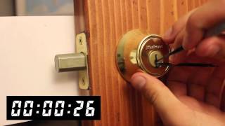 Picking a Kwikset Deadbolt  Front Range Locksmith [upl. by Marjana]