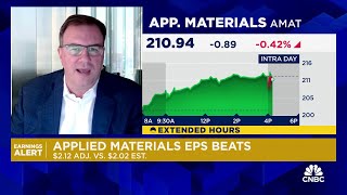 Applied Materials posts Q3 beat [upl. by Aerdnod]