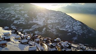 Verbier Sunset Veysonnaz by Drone [upl. by Salahi]