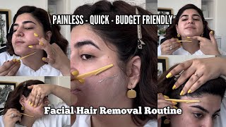 Quick amp Painless Facial Hair Removal Routine at Home  DERMAPLANING  Glossips [upl. by Fernyak]