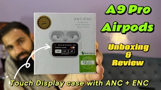 A9 Pro Airpods  Airpods with Touch Display  ANC and ENC  Mic call testing  PUBG latency test 😱👎🏻 [upl. by Sibylla]