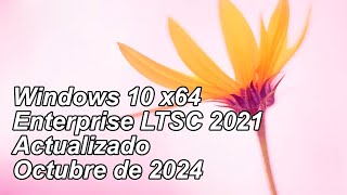 Windows🪟10 Enterprise 21H2 LTSC 2021 x64 compilación 190445011 actualizado octubre de 2024 [upl. by Ahseikan]