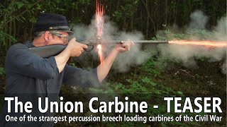 Fire spitting Union Civil War percussion breech loading carbine loaded with authentic ammunition [upl. by Lladnar653]