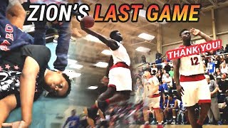 ZION GOES CRAZY IN LAST HIGH SCHOOL GAME EVER FULL HIGHLIGHTS [upl. by Tomkiel]