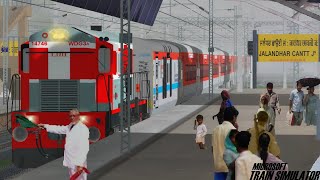 Ghazipur City  Shri Mata Vaishno Devi Katra Weekly Express  MSTS Open Rails Journey Part 1 [upl. by Trista212]